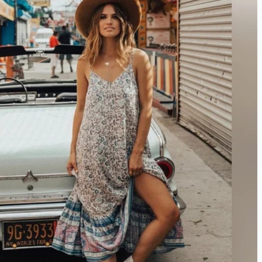 Spell & The Gypsy Collective Spell Dahlia Strappy Midi Dress small